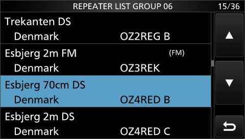 IC705 DR repeater list group 6