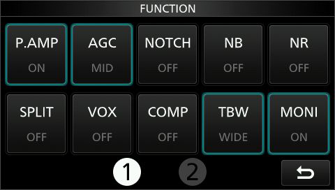 IC705 funct menu 1
