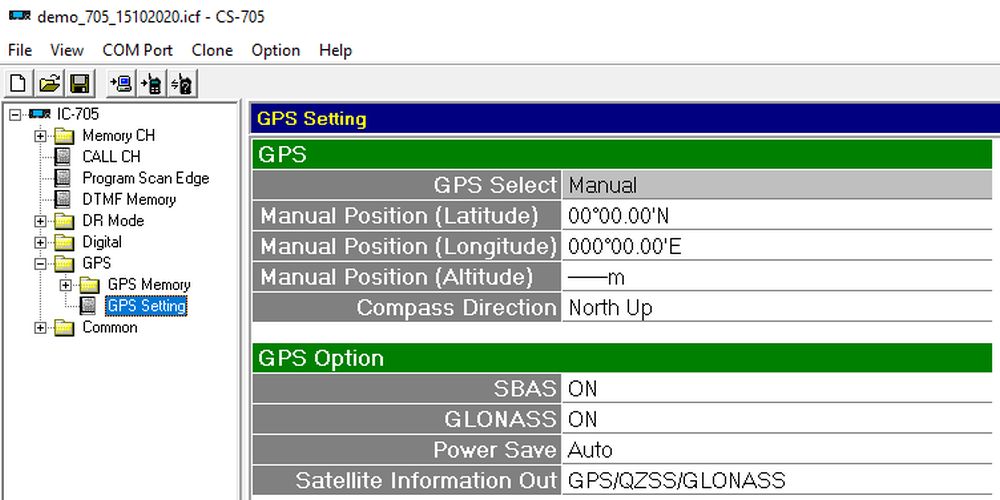 IC705 gps kode