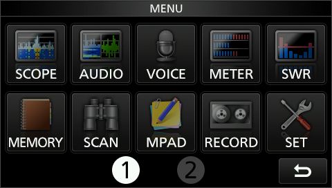 IC705 menu 1