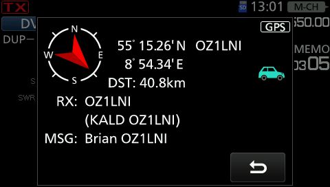 IC705 message 3