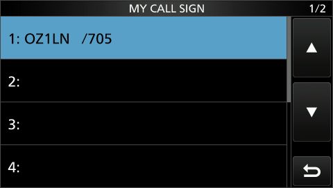 IC705 my call 2