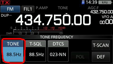 IC705 tone valg 3