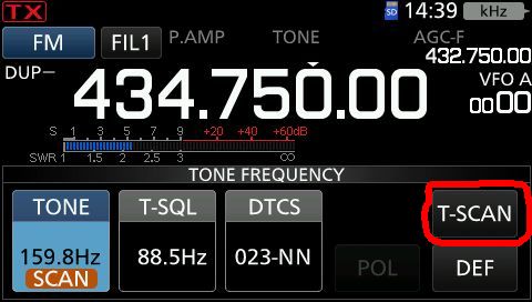 IC705 tone valg 4