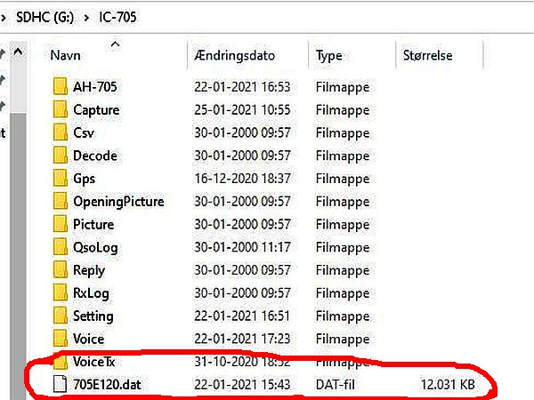 IC705 update 09