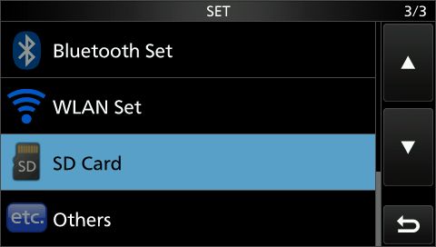 IC705 12 update sdcard