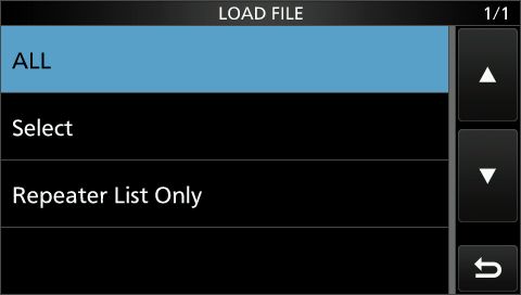 IC705 load settings 3