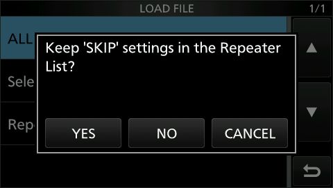 IC705 load settings 4
