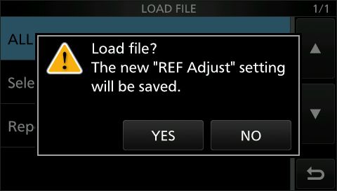 IC705 load settings 5