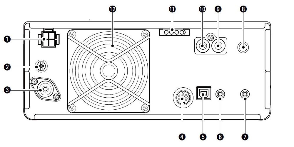 IC7300 back bw