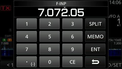 IC7300 frkvvalg