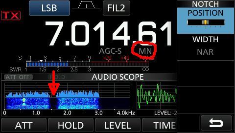 IC7300 manual notch