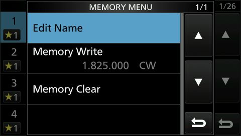 IC9700 memo write 2