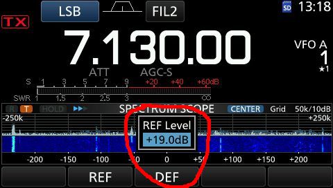 IC7300 ref level