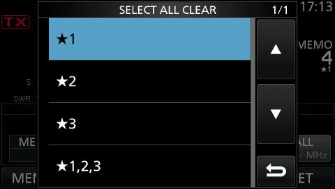 IC7300 select star clear 1