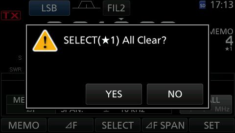 IC7300 select star clear 1