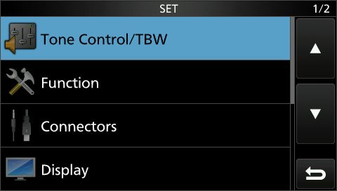 IC7300 setmenu1