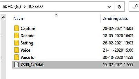 IC7300 update 140 06