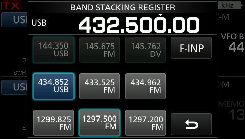 IC9700 bandskift
