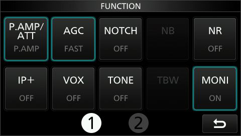 IC9700 funct menu 1