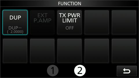 IC9700 funct menu 2