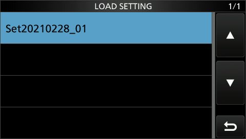 ic9700 load setting 04