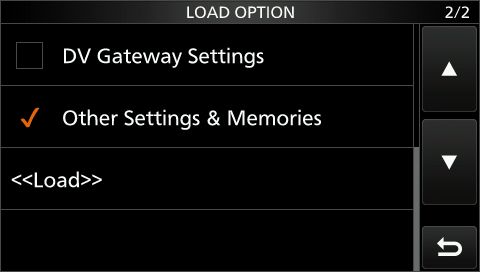 ic9700 load setting 09