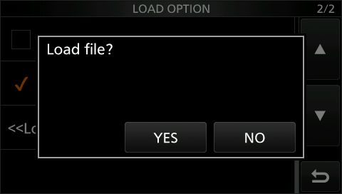 ic9700 load setting 11