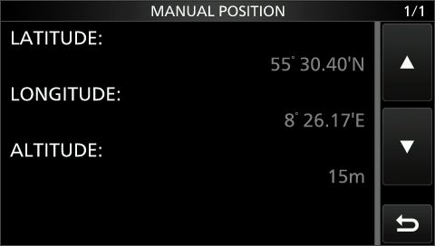 IC9700 manual position