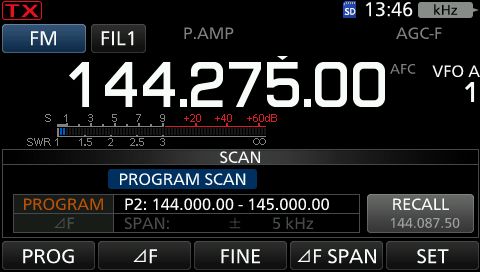 IC9700 Program scan