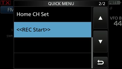 IC9700 quick menu 2