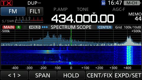 IC9700 Spect 70cm intruder