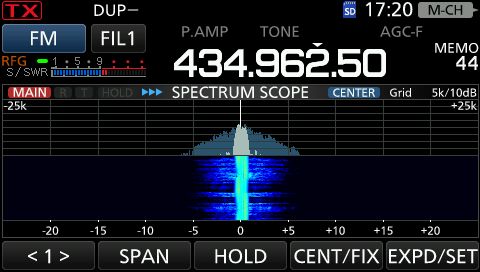 IC9700 Spect FM 70cm