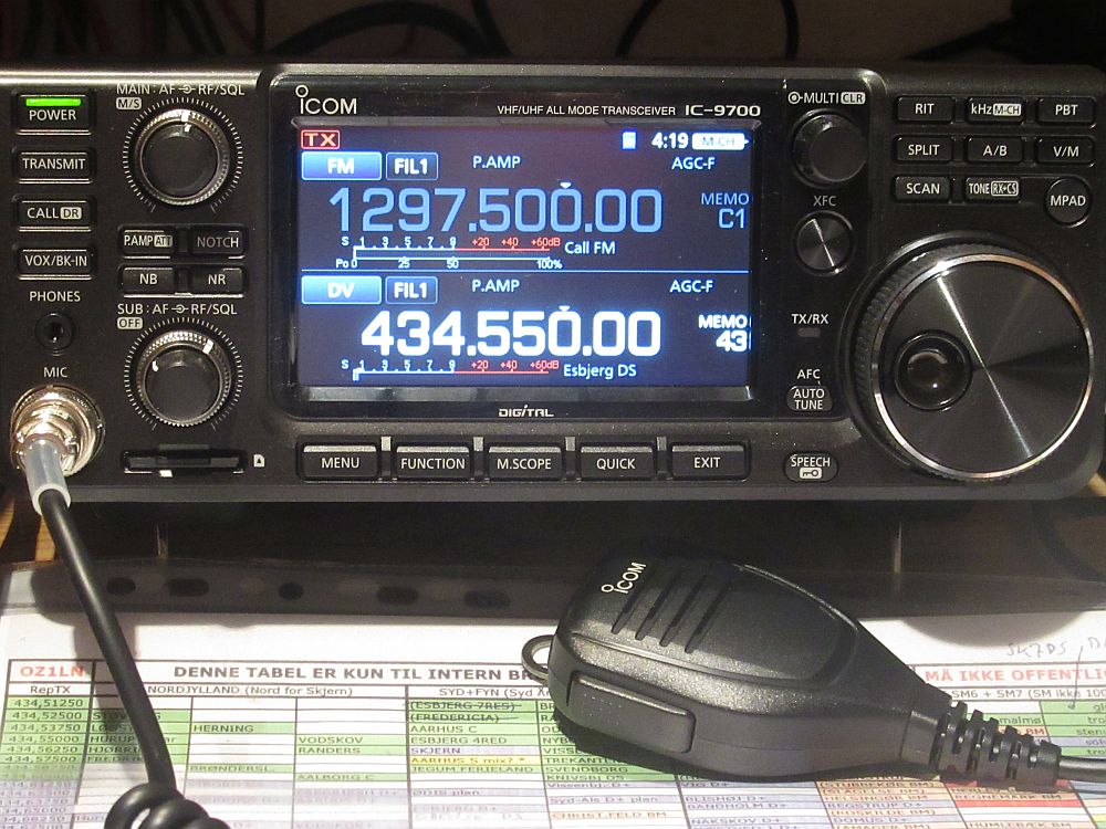 IC9700 startbillede