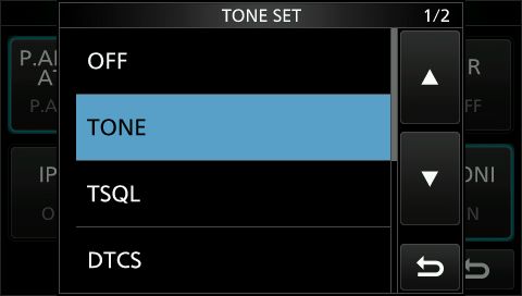 IC9700 tone set