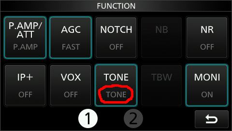 IC9700 tone valg 1