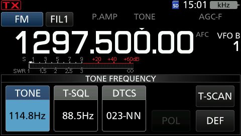 IC9700 tone valg 2