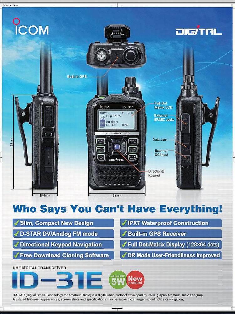ICOM ID-31E