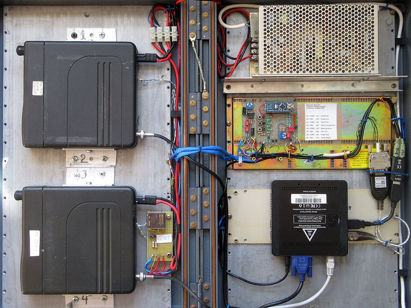 Den nye 70 cm ASR repeater.