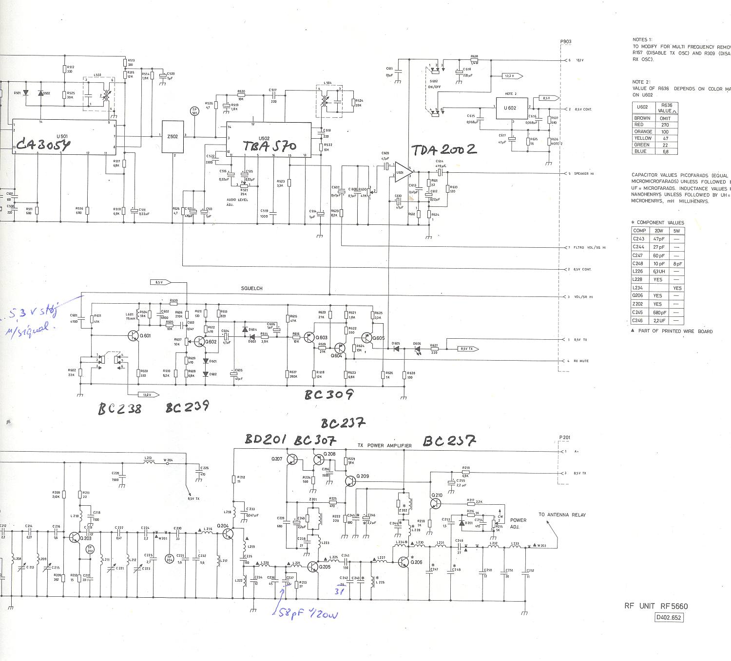 RF 5660 diagram